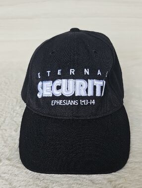 Kys Design CAP Eternal Security Ephesians 1:13-14 Black Baseball Hat